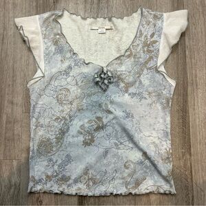 Kimchi Blue by Urban Outfitters Dainty Angel Fairy Core Crop Top Whimsical Large